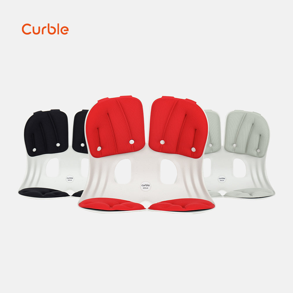 Curble Chair 護脊椅|Grand黑灰紅
