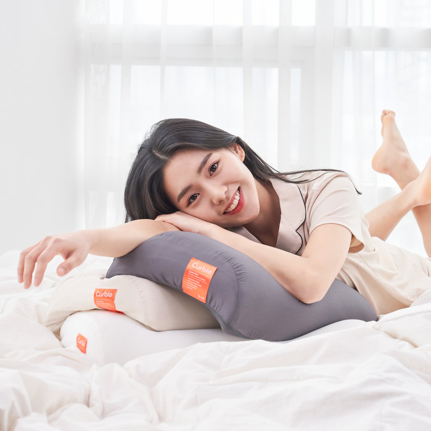 韓國 Curble Pillow 陪睡神器枕頭 Gray/沈穩灰