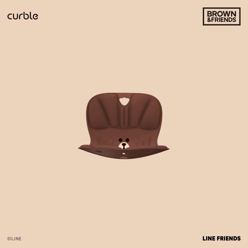 【優惠】椅套下單送免單週週抽|韓國 Curble Chair 護脊椅|Line Friends