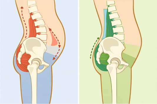 骨盆前傾後傾示意圖