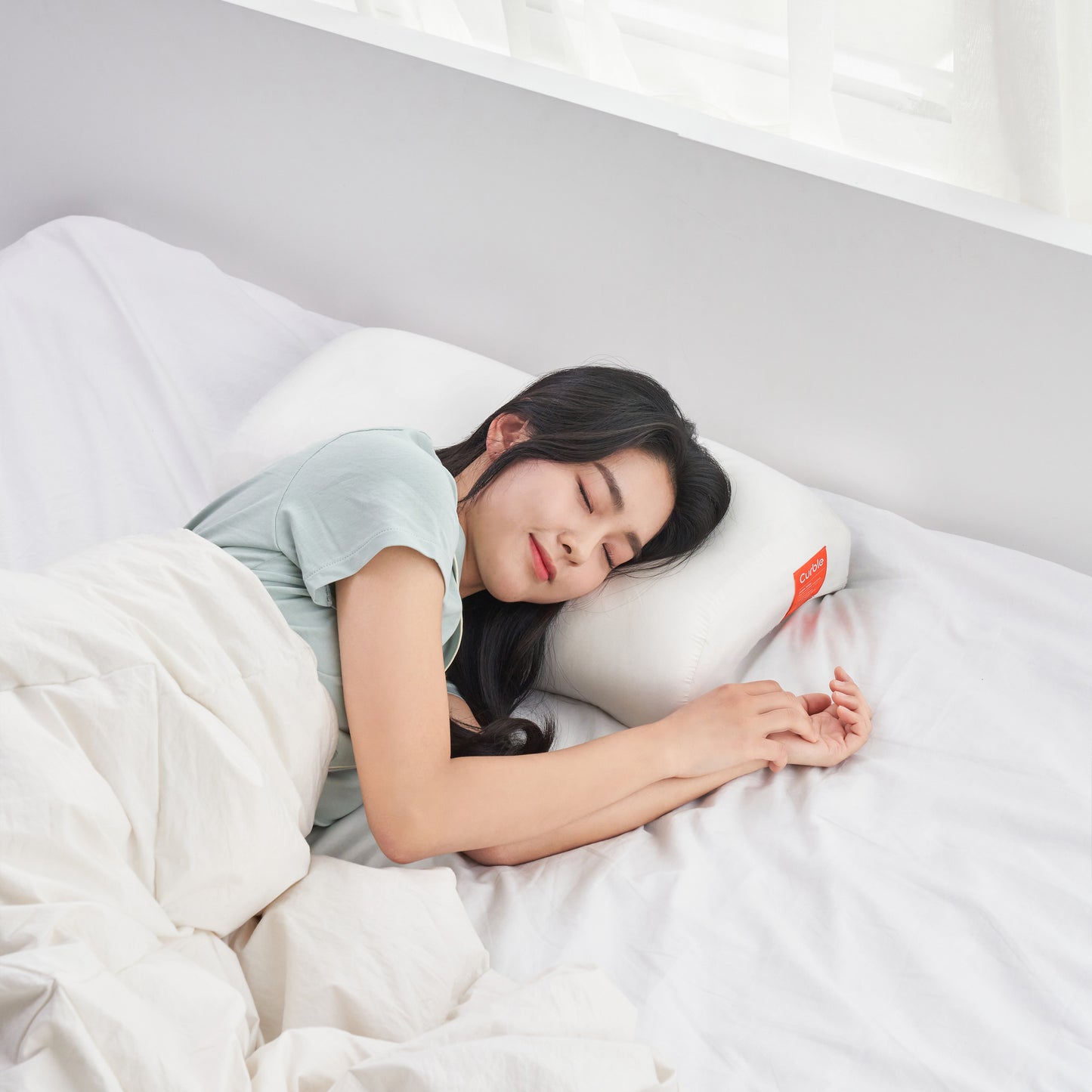 韓國 Curble Pillow 陪睡神器枕頭 White/雲朵白