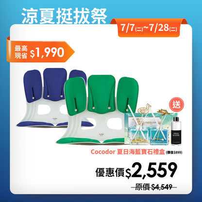 【涼夏挺拔限時優惠】Curble Grand Plus｜買就送夏日香氛禮盒｜熱銷破千萬久坐救星🔥 韓國第一護脊椅品牌｜適用體型：L/XL - 加寬