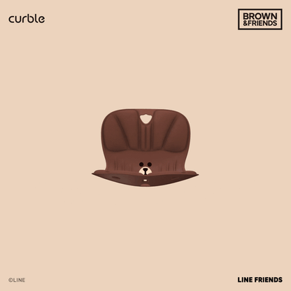 【優惠】椅套下單送免單週週抽｜韓國 Curble Chair 護脊椅｜Line Friends