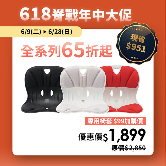 【618 脊戰年中大促 65折】Curble Wider｜專用椅套 $99加購價｜熱銷破千萬久坐救星🔥 韓國第一護脊椅品牌｜Wider - 適用體型：Ｍ/S/XS