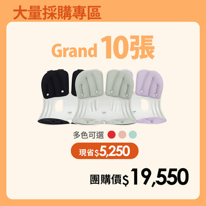 【大量採購優惠】10張優惠專區｜韓國 Curble Chair 護脊椅｜Grand - 體型：M/L (顏色備註任選)